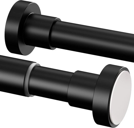 Regolatore di altezza senza fori - regolabile - 1 pezzo - nero - 102-208 cm