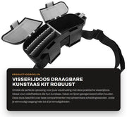 Cassa da Pesca Portatile - Kit di Conservazione - Tubo di Plastica - Accessori per la Pesca - 2 Cestelli - Materiale di Alta Qualità - Scatola da Pesca