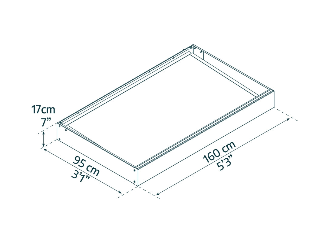 Canopia Sophia Pensilina Da Esterno  160X95 cm  Opal Bianco