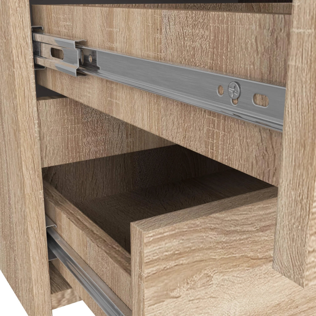 Cassettiera CL100 compatta AKORD Sonoma Quercia 100 cm 6 cassetti 100x35x57 cm