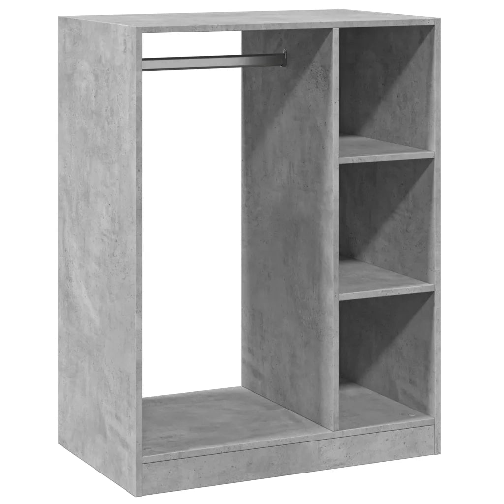 Armadio Grigio Cemento 77x48x102 cm in Legno Multistrato 840810