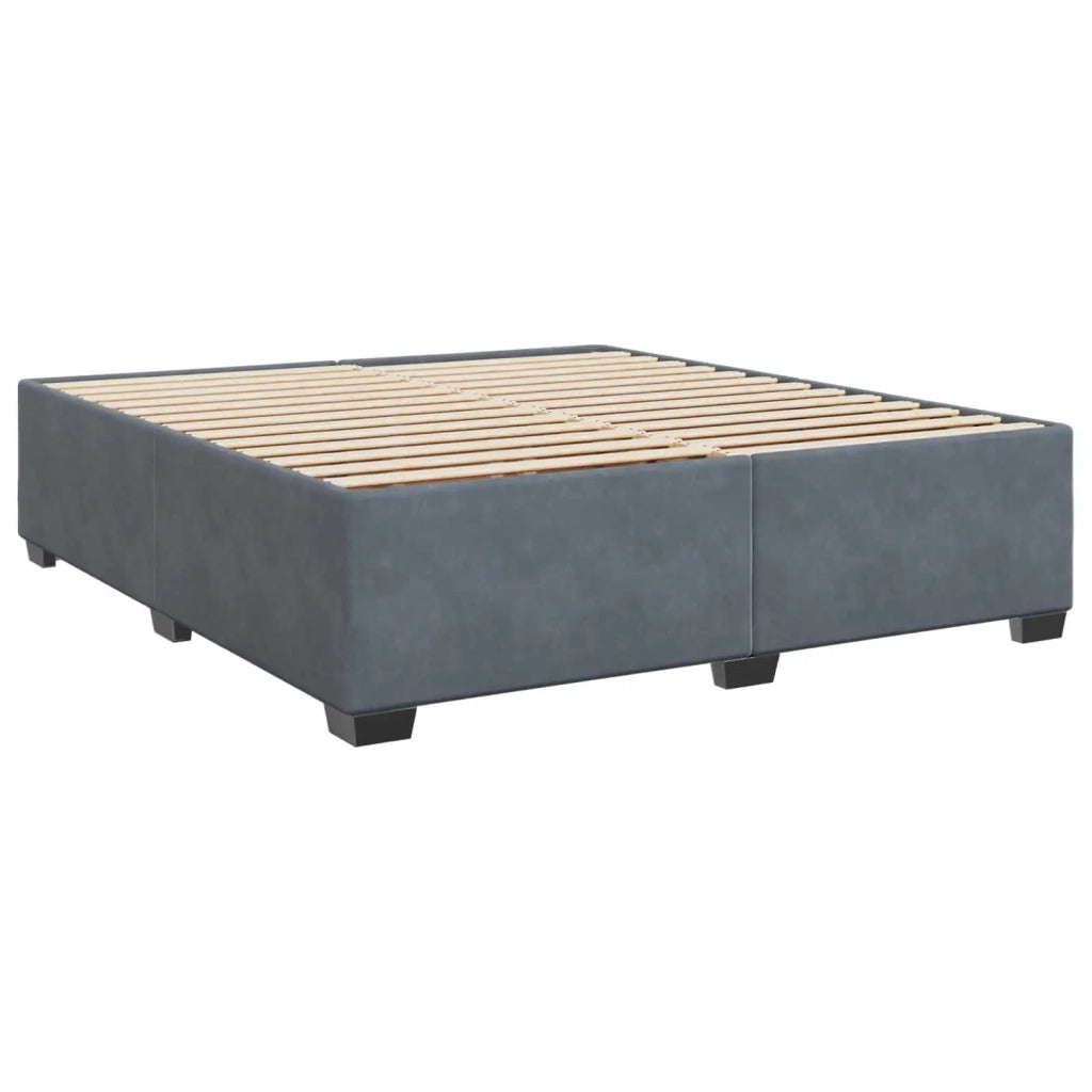 Letto box spring con materasso Grigio Scuro 180 x 200 cm 3450771