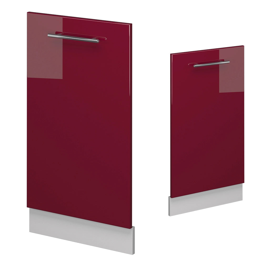Vicco Pannello frontale della lavastoviglie Rosso bordeaux lucido 45 cm , PL Marmo