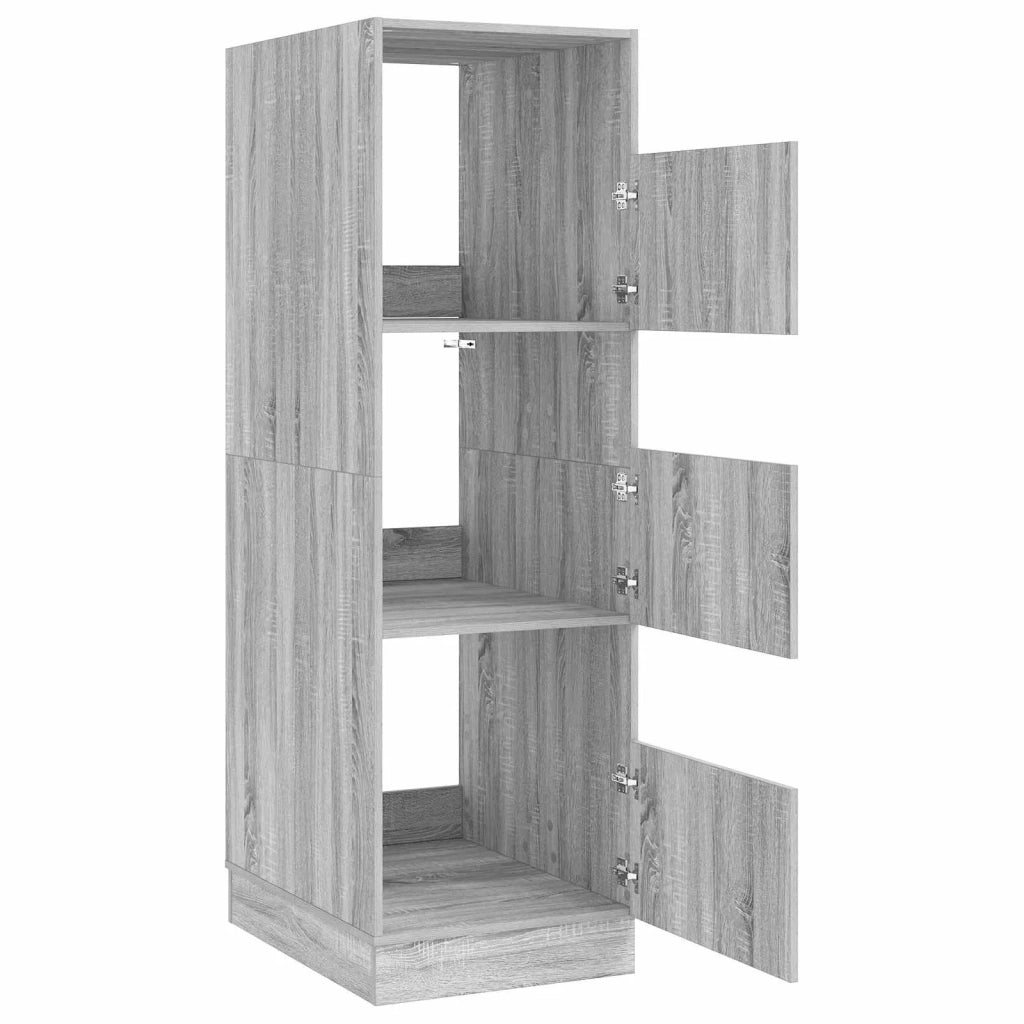 Mobile da lavanderia con porta Grigio Sonoma 50 x 68 x 162 cm