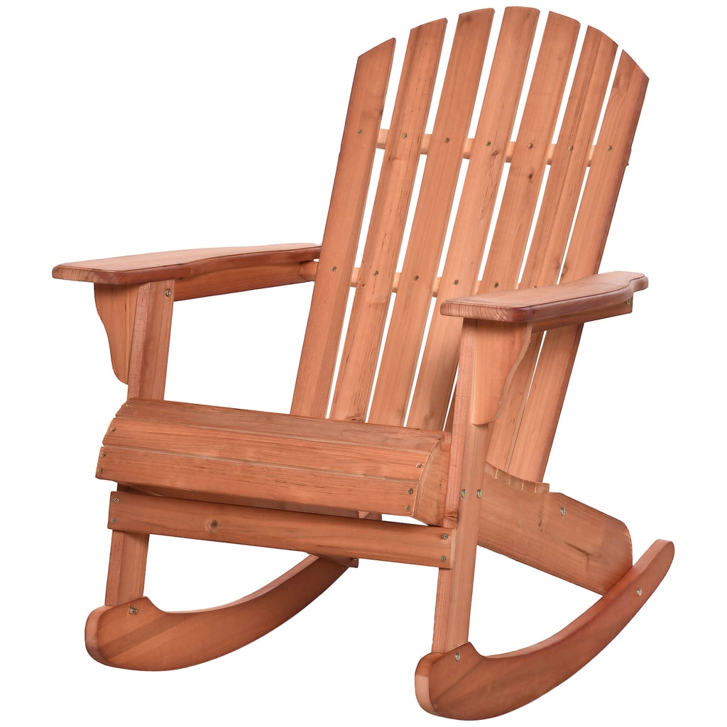Sedia a Dondolo Adirondack ¨C Zephmum ¨C Legno Teak 77x94x97cm