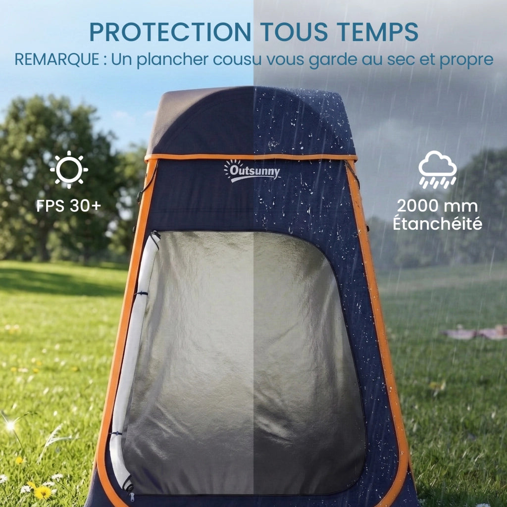 Tenda Doccia Portatile Pop Up ¨C zephmum ¨C Blu 152x152x200 cm