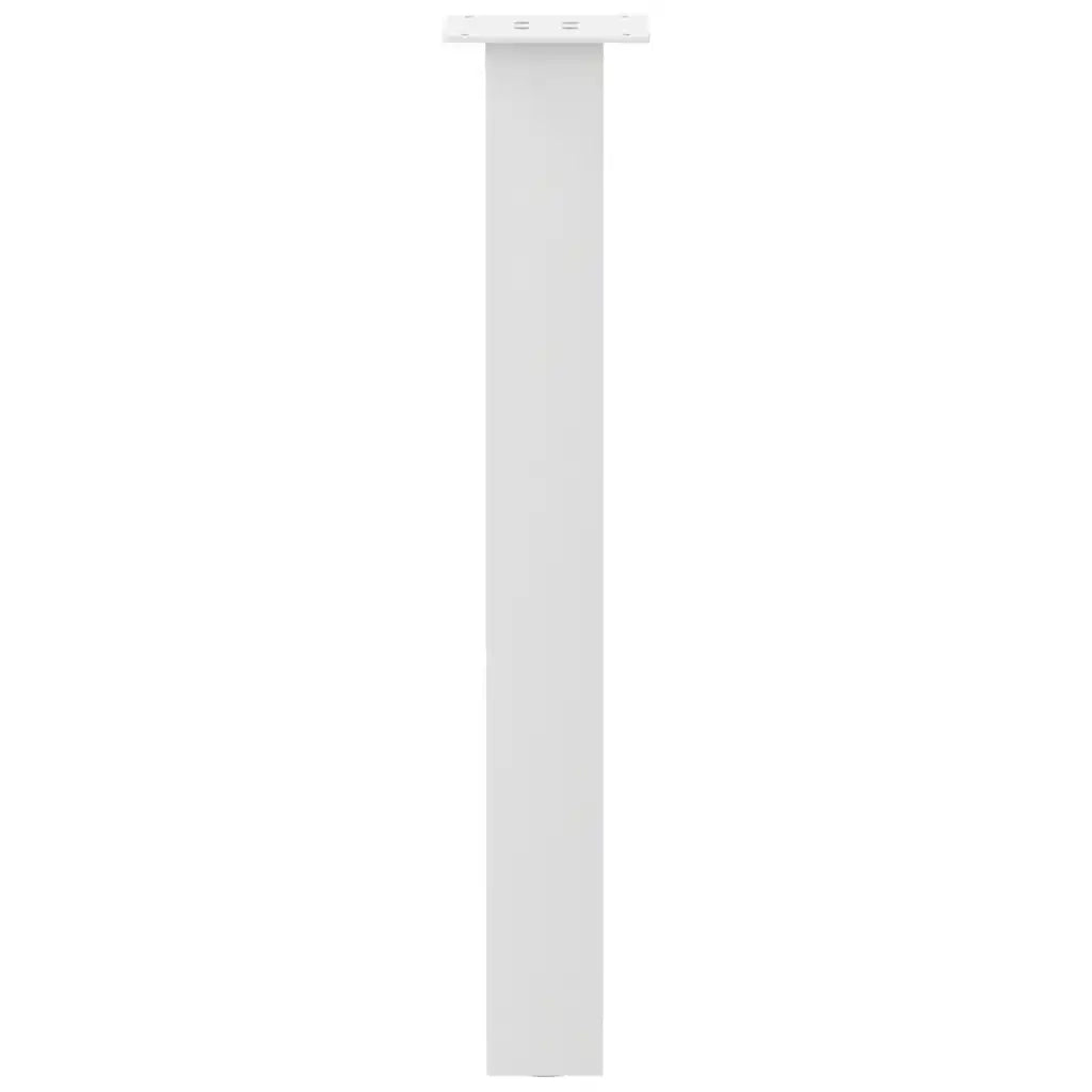 vidaXL Gambe per tavolo consolle 4 pz bianche 72 cm in acciaio
