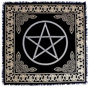 Tavolo di Altare Coperta a Maglia a Mano - Coperta per Tavolo in Cotone - Coperta Quadrata per Tavolo - Decorazione Spirituale - Coperta per Tavolo Tarocchi - 60x60 cm