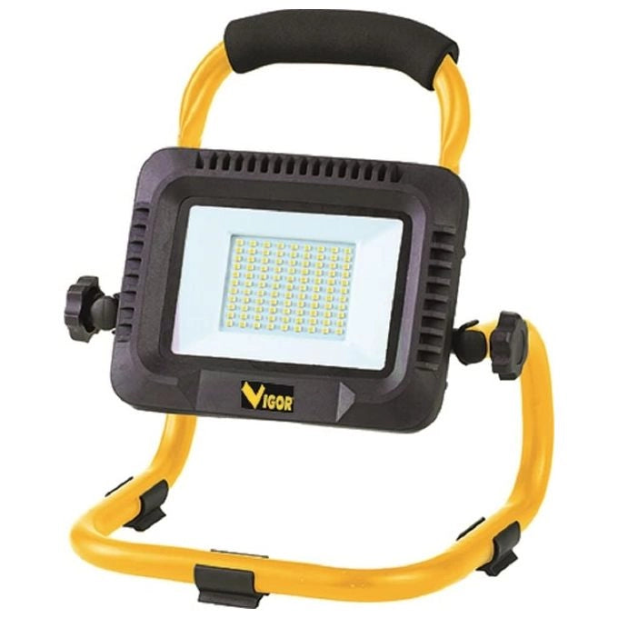 Vigor 34786-24 Proiettore LED Ricaricabile 50W 5000lm 11,1V 4,4Ah Autonomia 3-10h colore Nero