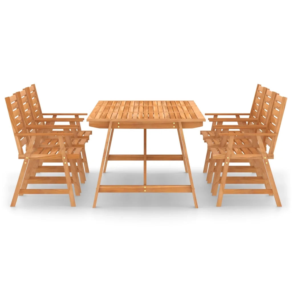 Set Pranzo da Giardino 7pz in Legno Massello di Acacia cod mxl 40664