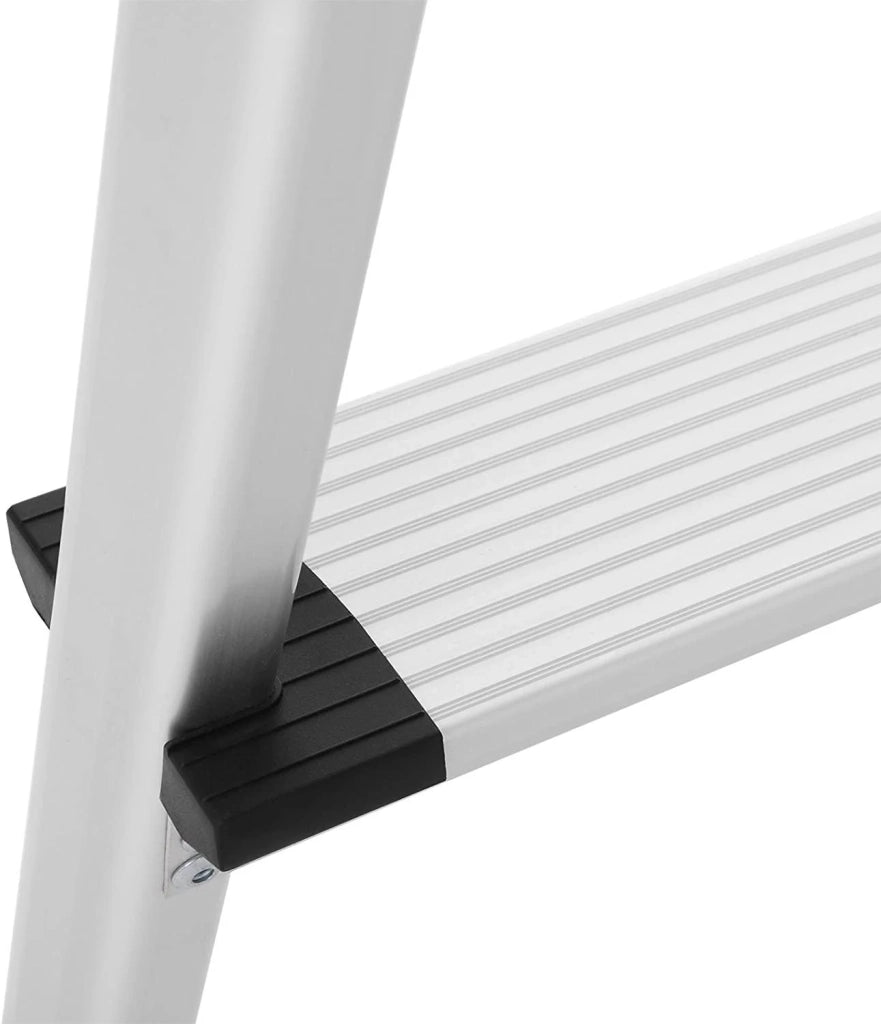 Scala domestica pieghevole sgabello a 3 gradini in alluminio antiscivolo portata 150 kg conforme alla norma 12_0000480