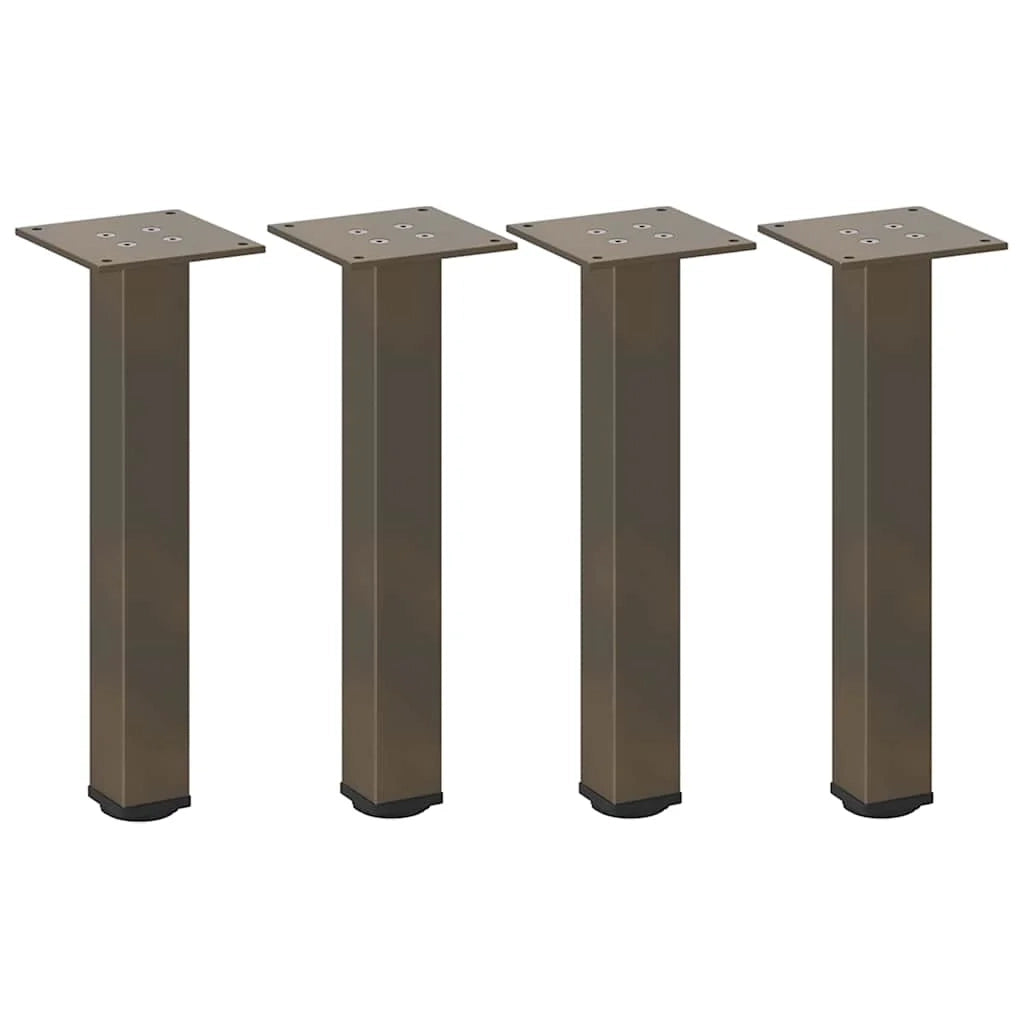 Set di 4 gambe regolabili per tavolino da caffè 42-44 cm in acciaio verniciato a polvere naturale 02_0056752