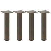 Set di 4 gambe regolabili per tavolino da caffè 42-44 cm in acciaio verniciato a polvere naturale 02_0056752