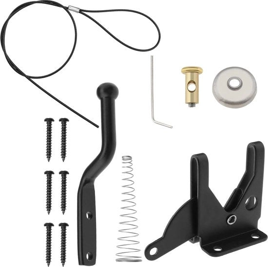 Porta Automatica con Chiusura a Gravità con Laccio di Porta Adattabile e Cavo di Trazione Accessori per Porte in Legno e Vinile Lavastoviglie