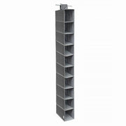 Trade Shop - Organizer Armadio Portatutto Pensile Scarpe Borse 10 Ripiani 15x30x120 Cm 69705 -