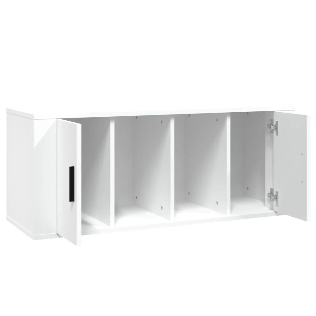 Mobile Porta TV Bianco 100x35x40 cm in Legno Multistrato 816800