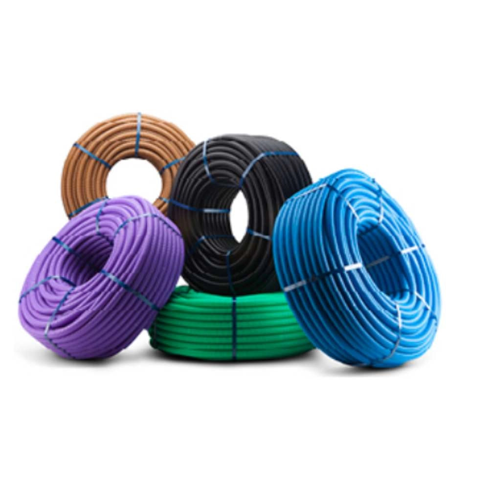 Tubo corrugato cavi elettrici pieghevole pvc autoestinguente *** diametro 25 millimetri, colore viola, lunghezza metr...