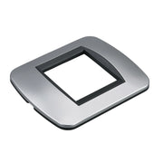 Placca Plastica Ovale MBL 2M Grigio Compatibile Bticino Living