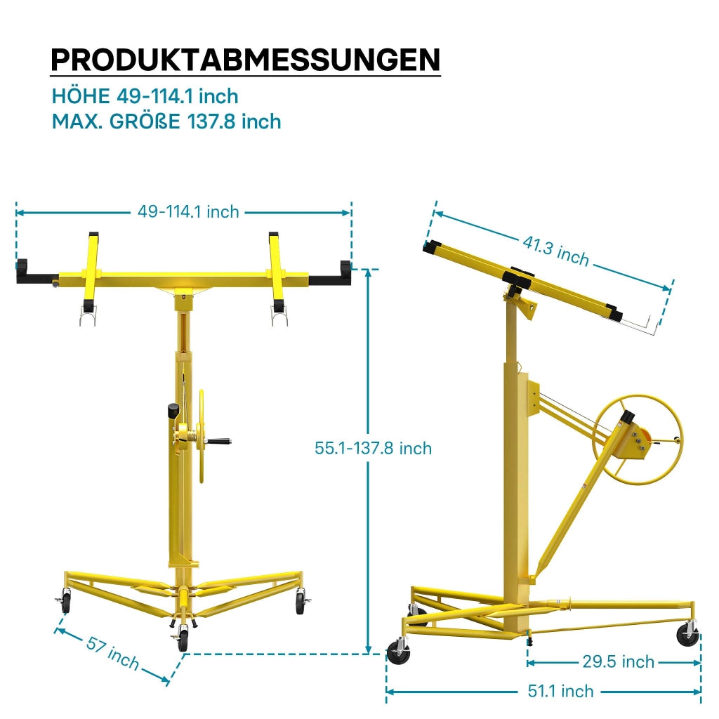 Solleva pannelli professionale XXL per cartongesso Alzalastre
