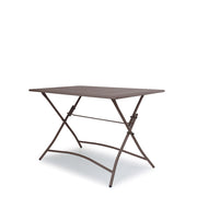 Tavolo da Giardino Pieghevole 110x70x73 cm in Ferro Bronzo