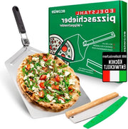 Spiedino per pizza in acciaio inox con manico pieghevole - XXL formato - 30 cm x 35 cm - extra grande