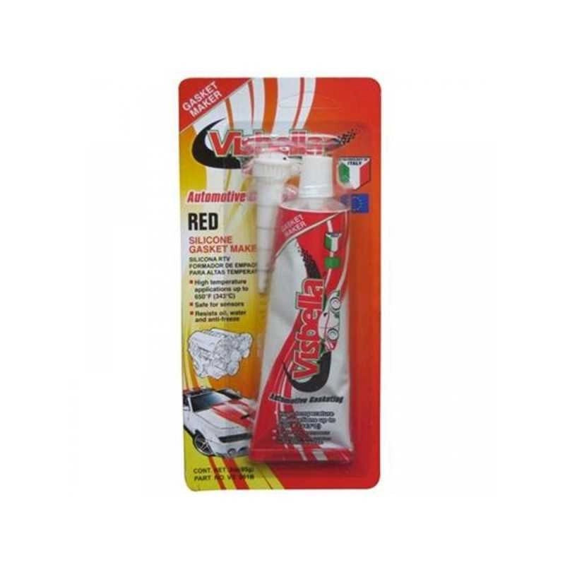 SILICONE ROSSO CREARE GUARNIZIONI ALTE TEMPERATURE Flacone 85 grammi - UNIVERSALE