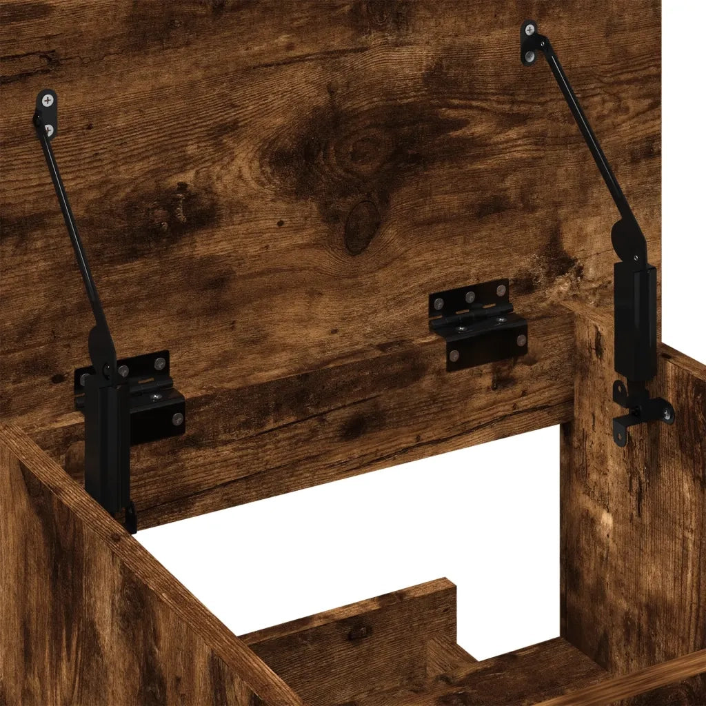 Leggio con Ruote e Cassetto Rovere Fumo 55x55x107cm Multistrato CFW4487663