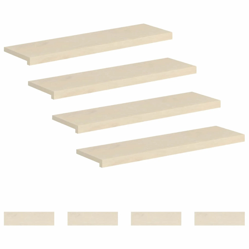 Gradini per Scale 8 pz 100 x 25 x 2 cm Bianco 3449360