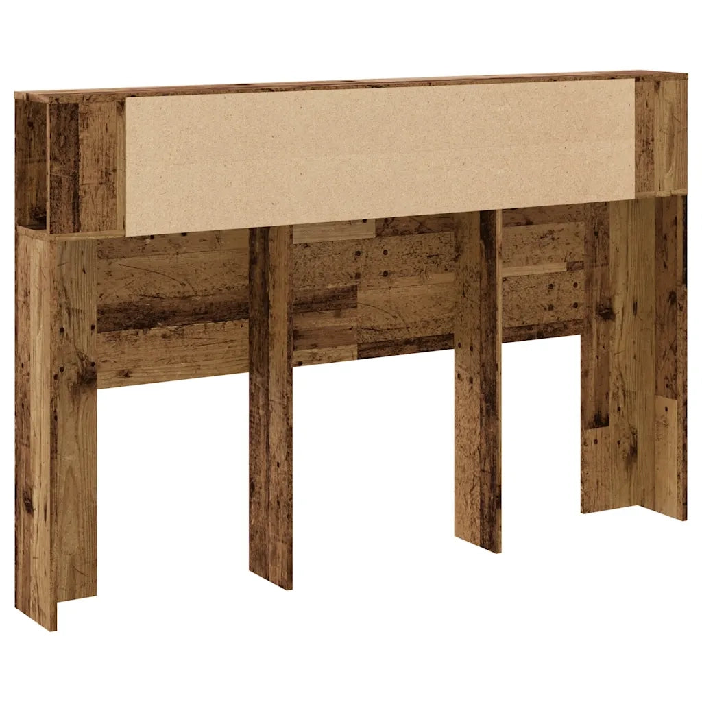 Testiera | Testata con Contenitore Legno 160x18,5x103,5 cm in Truciolato