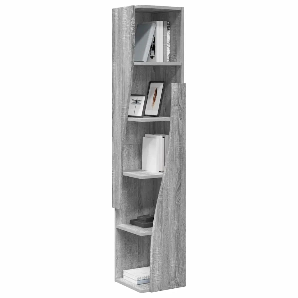 Mobile angolare Grigio Sonoma 27,5x27x140cm Legno multistrato