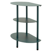Ganale, Tavolino da Salotto 3 Ripiani, 9x31x54h cm Verde