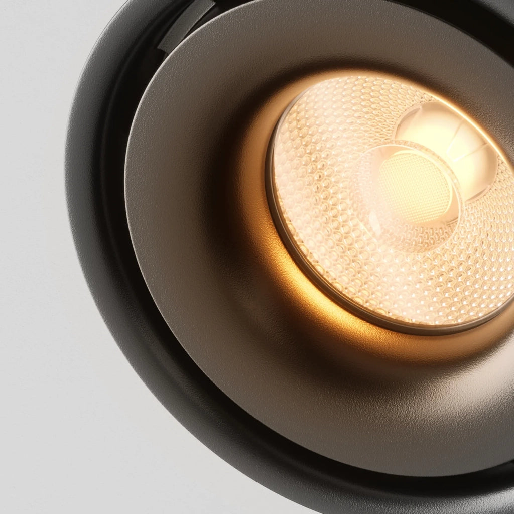 Maytoni Lampada da soffitto Yin 1 luce LED integrato nero metallo