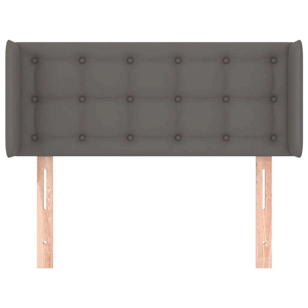 Testiera ad Orecchio Grigio 83x16x78/88 cm in Similpelle 3118844