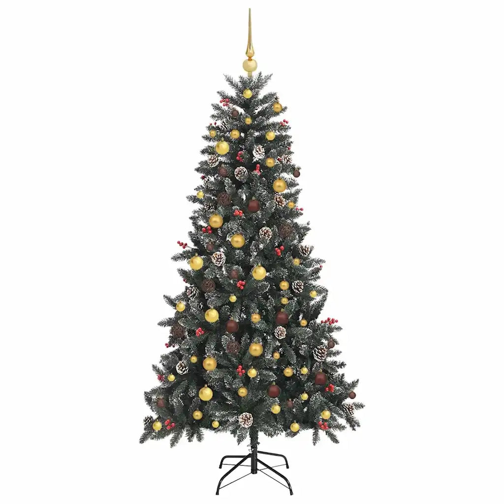 Albero di Natale artificiale con 300 LED Verde 210 cm 3395889
