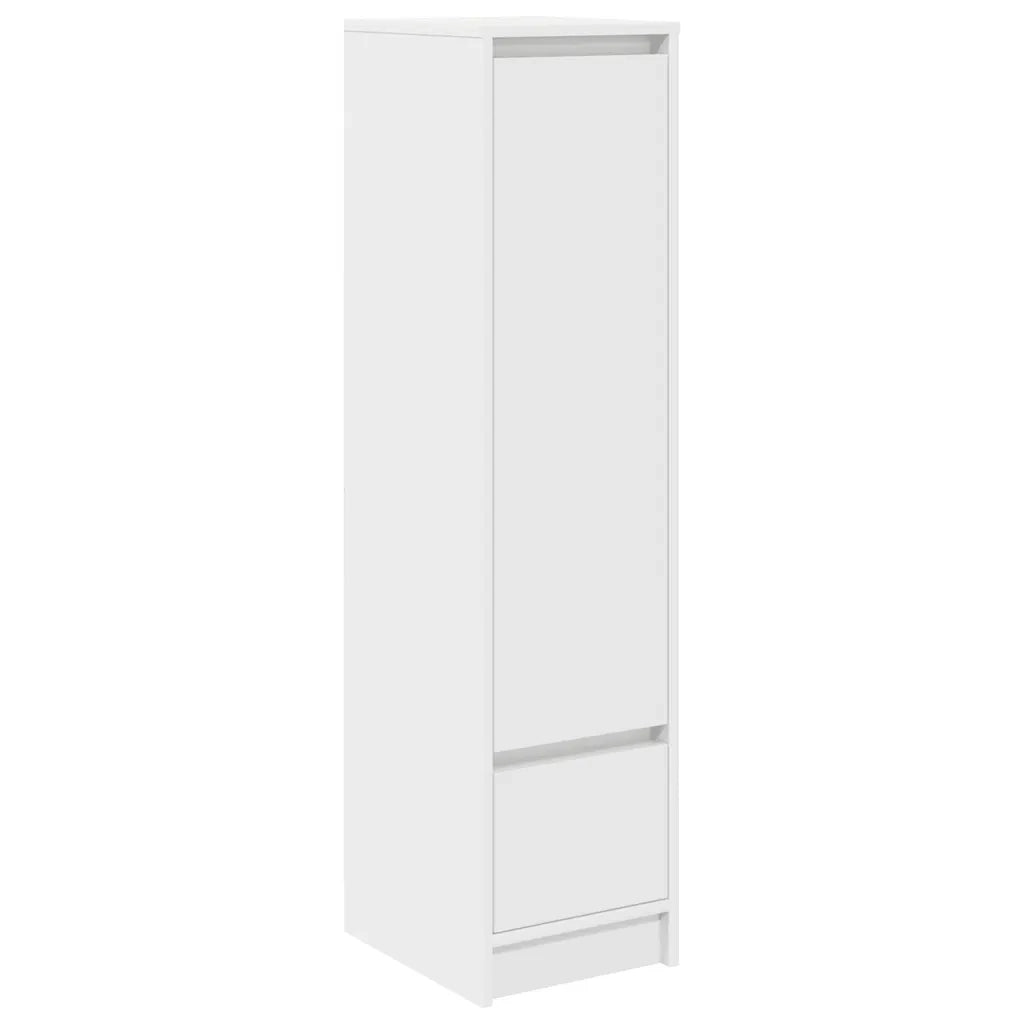 vidaXL Credenza Bianca 29,5x34x119,5 cm in Legno Multistrato