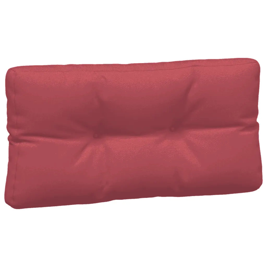 Cuscini per Pallet 7 pz Rosso Vino in Tessuto 3217151