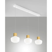 Kino Sospensione Bianco 3Luci Lin.
