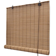 Tapparella Avvolgibile in BambÃ¹ Marrone 80 x 160 cm cod mxl 48377