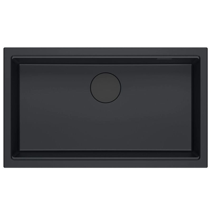 Lavello In Granito Logan 110 Black Tappo oro