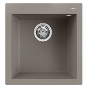 Lavello Elleci Incasso 1 vasca 47x50 Quadra 102 Keratek Plus Grigio Dove Grey LKQ10293