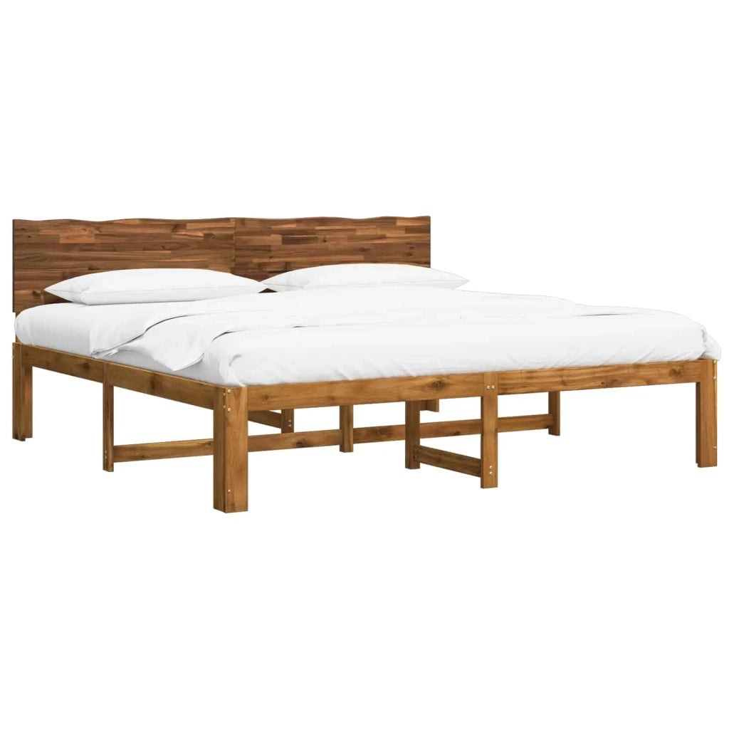 Letto matrimoniale con testiera ROSTOCK Naturale 200 x 200 cm 3405459