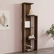 Biblioteca Fiesole, Libreria 3 Ripiani, 50x20x160h cm Marrone Noce