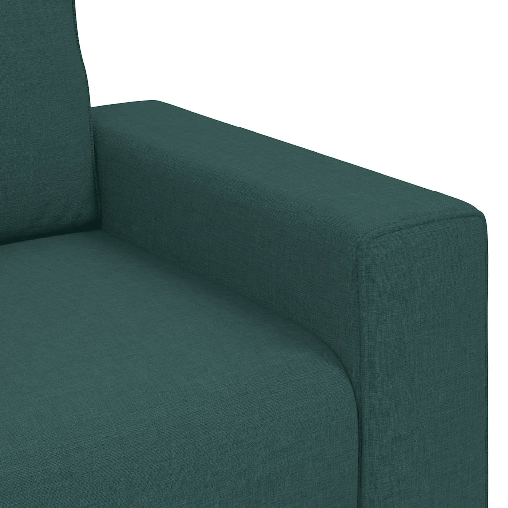 Divano a 2 Posti-Sofa 2 Posti Verde Scuro 140 cm in Tessuto 791455