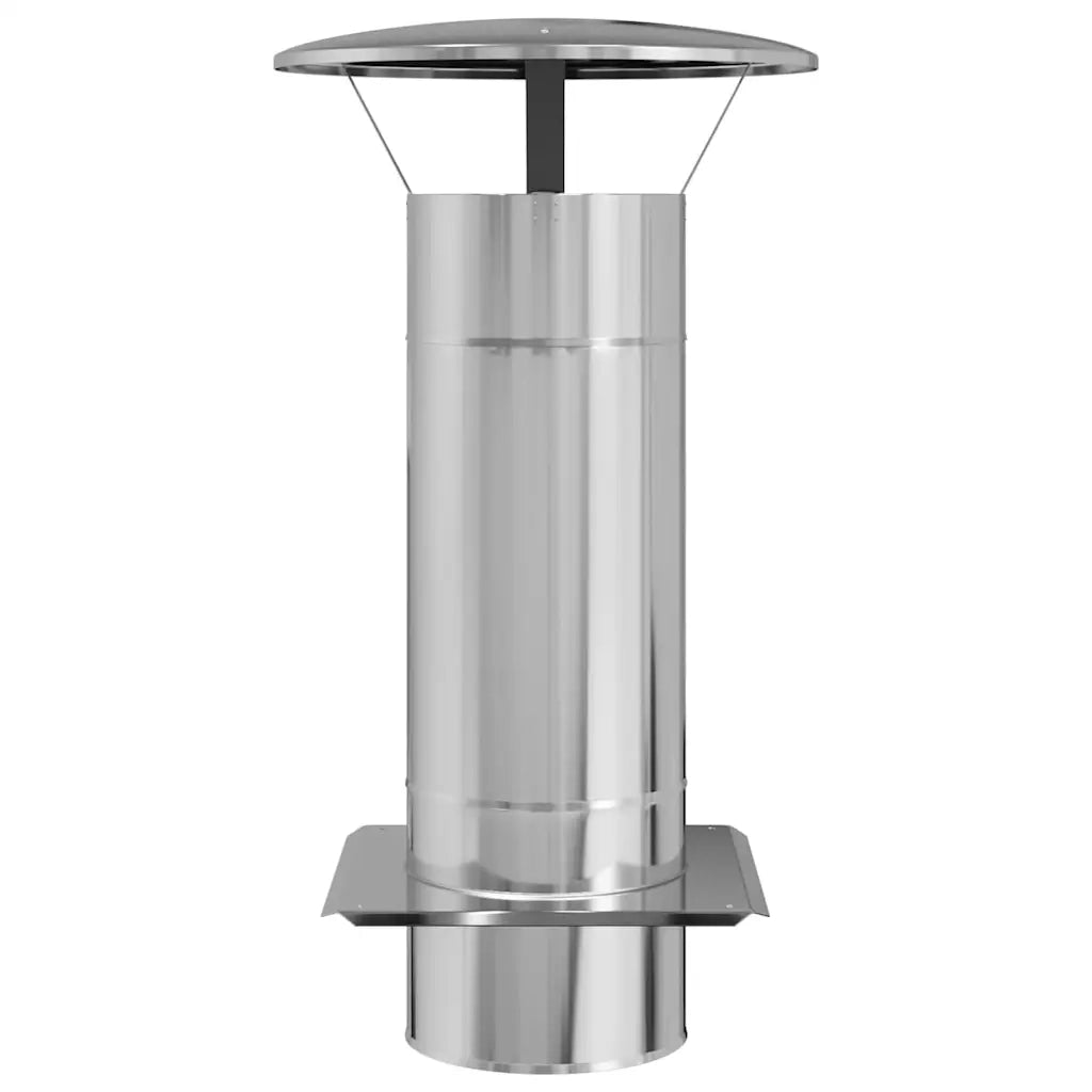 Estensione Camino Argento 35 x 35 x 65 cm Acciaio inossidabile CFW1604203