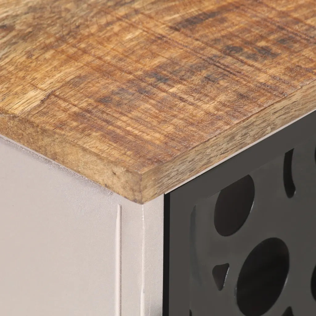 Mobile Porta TV-Mobile per TV-Credenza TV 120x30x40 cm in Legno di Mango Grezzo 261295
