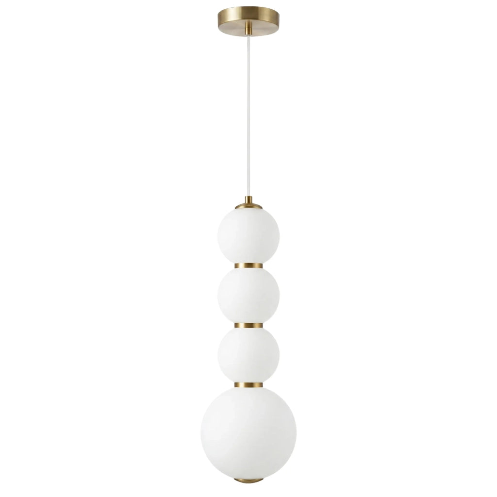 Lampada A Sospensione A Led Lhj114-4cp Oro Spazzolato