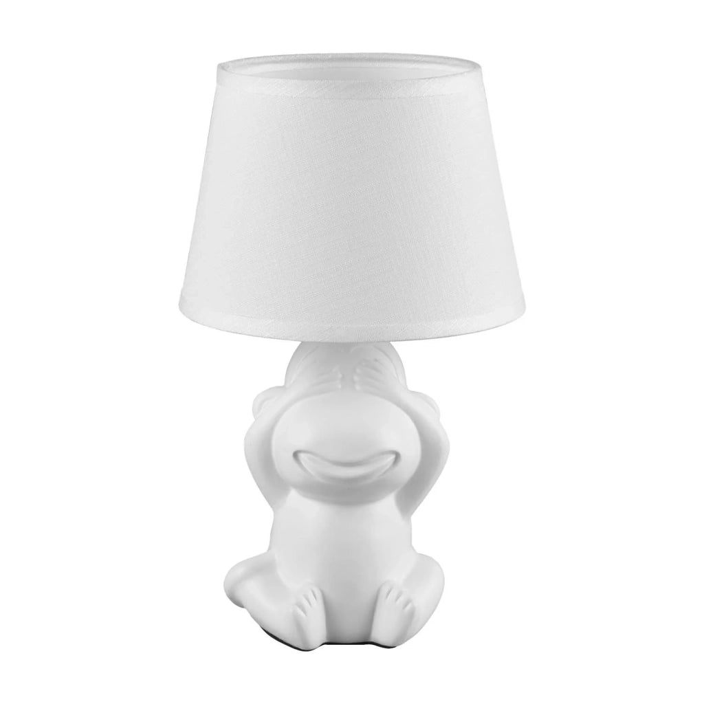 LÚZETE - LAMPADA DA TAVOLO IN CERAMICA BIANCA E14 KIBO