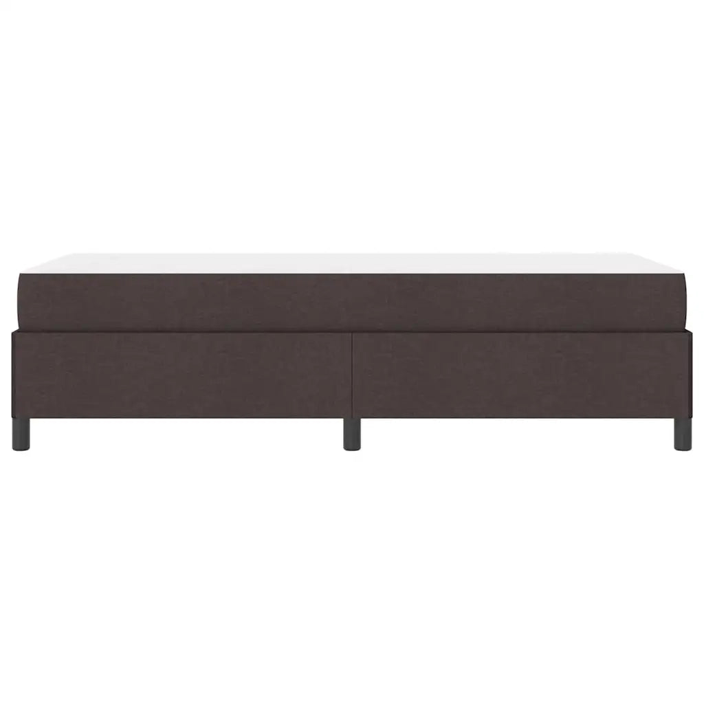 Letto a molle con materasso Marrone Scuro 90 x 190 cm Tessuto 3398825