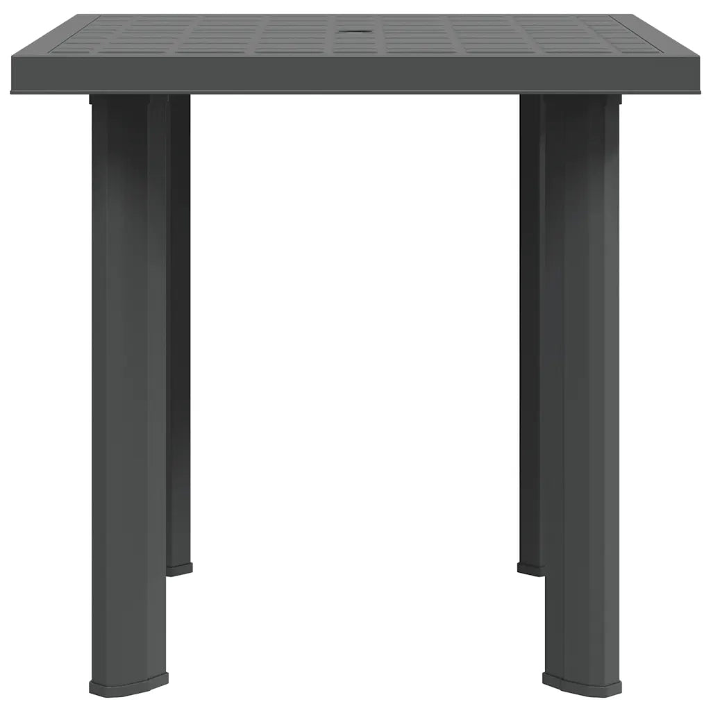 Tavolo da Giardino Antracite 80x75x72 cm in Plastica cod mxl 34457