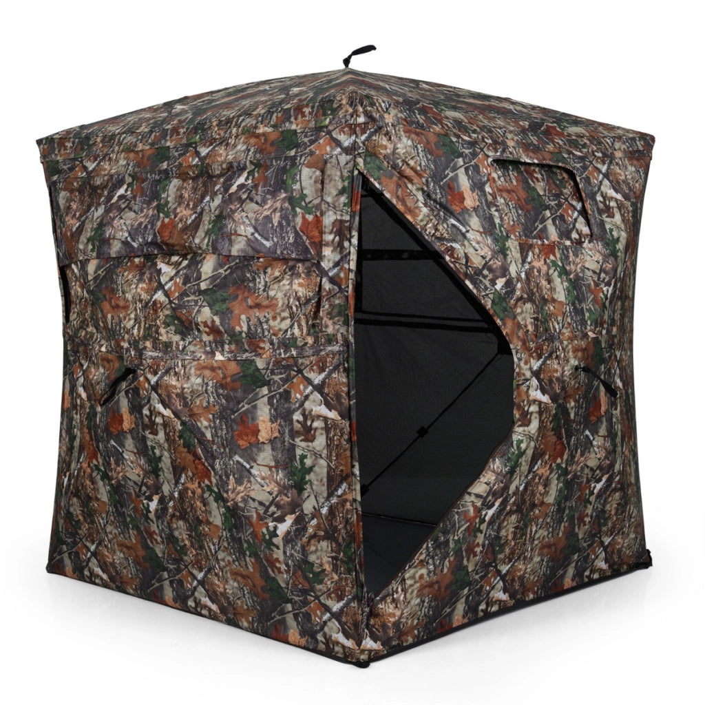 Tenda da caccia rifugio da caccia con visibilit¨¤ a 360¡ã e tessuto monodirezionale, Tenda da caccia rifugio da terra per 4 persone con finestre -Tende
